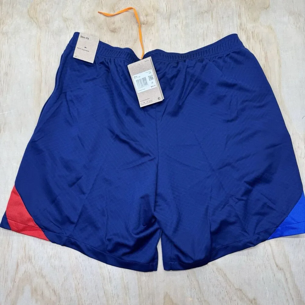 NEW FC Barcelona Nike Dri-Fit Striker Soccer Shorts Mens 2XL SLIM DH7711-492